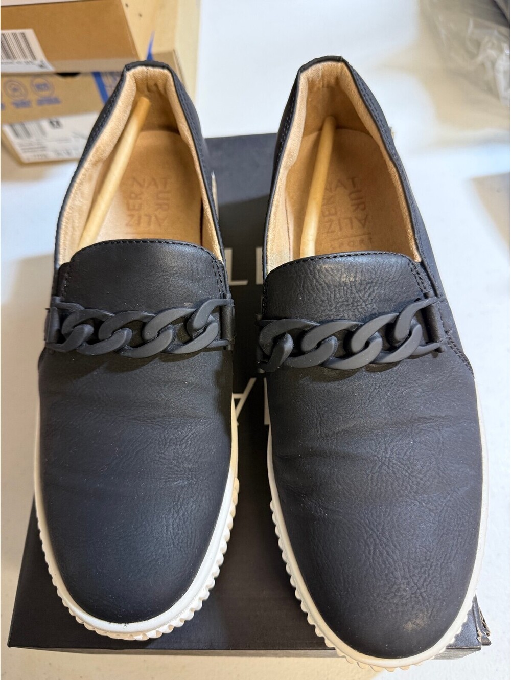 Naturalizer Trish Black Slip-On Shoes Size 7.5M